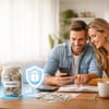 Senior couple happily staying in their family home