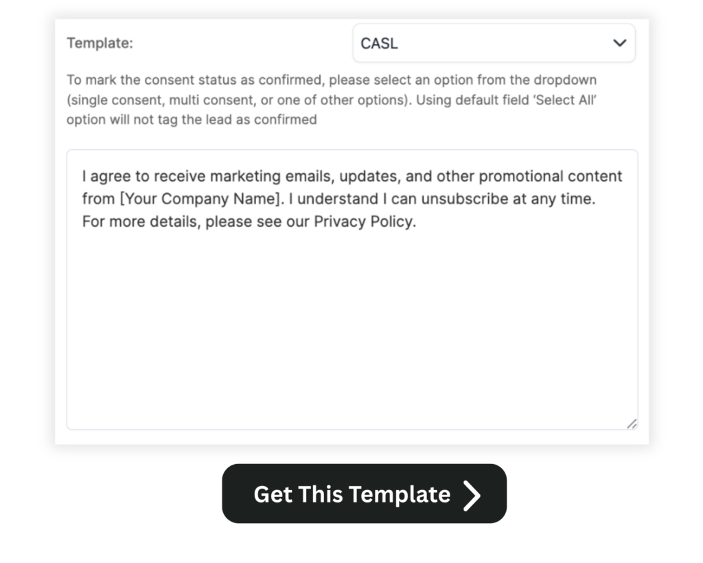 casl consent template