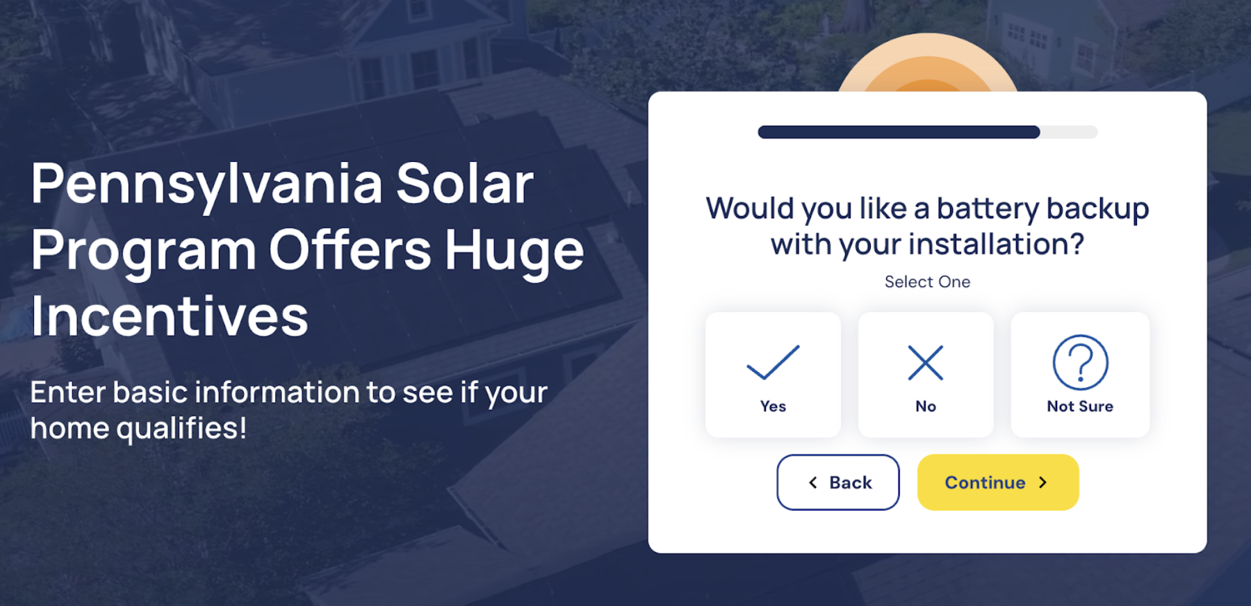 Battery Backup — Frame the Benefits in the lead form