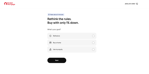 mortgage landing apge