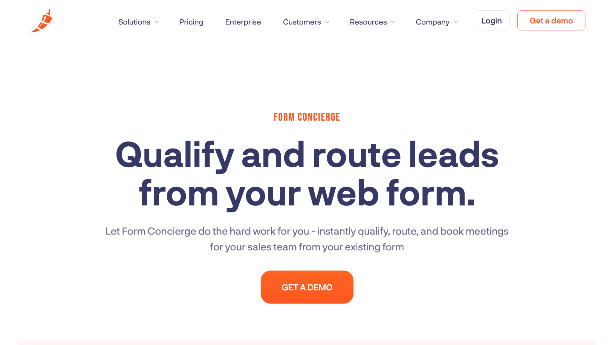 Chili Piper form concierge